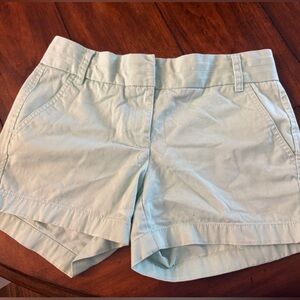 J. Crew Women's Soft Blue Chino Shorts